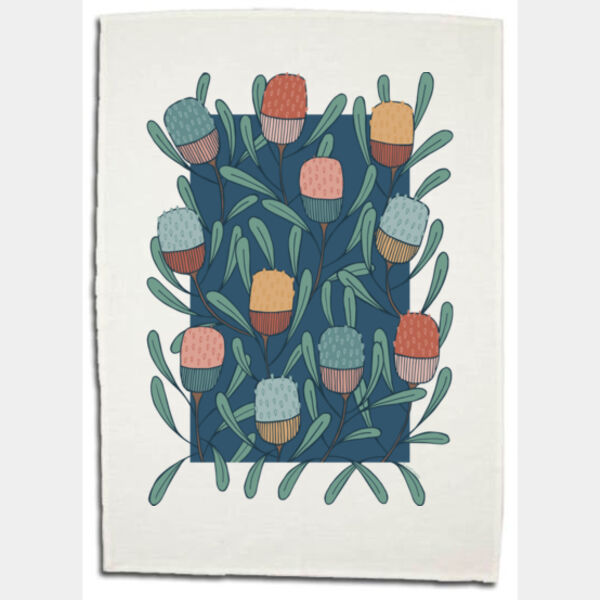 Precious Bloom Floral Tea Towel Thumbnail