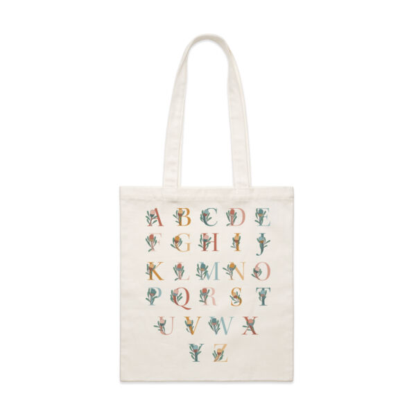 Precious Bloom Alphabet Tote Bag Thumbnail