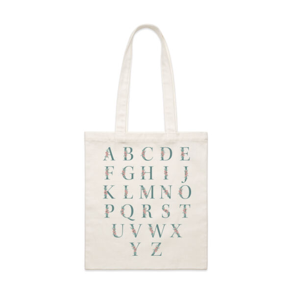 Gum Blossom Alphabet Tote Bag Thumbnail
